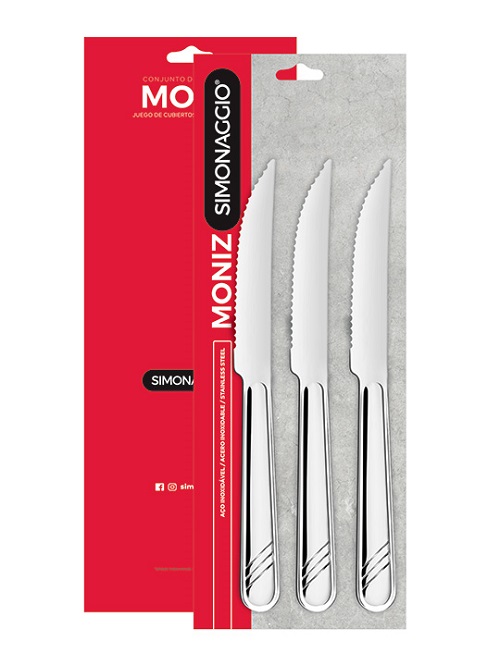 SIMONAGGIO CUCHILLO MESA X3 LINEA MONIZ