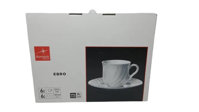 BORMIOLI ROCCO EBRO SET TAZA Y PLATO TÉ X6