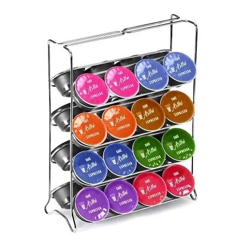 PORTA CAPSULAS DE CAFE CROMADO OFERTA