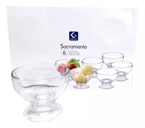 KIMGLASS SET X6 COPA HELADO SACRAMENTO EST