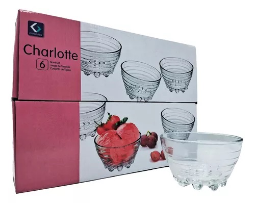 KIMGLASS SET X6 COMPOTERAS CHARLOTTE EST