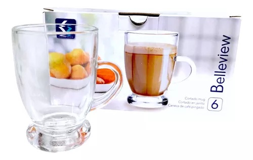 KIMGLASS SET X6 JARRO CAFE BELLEVIEW ESTUCHE