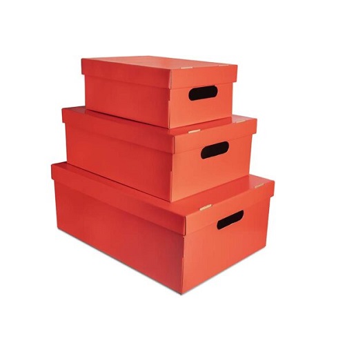 CAJA CARTON LISA COLOR CHICA 31*22*13cm