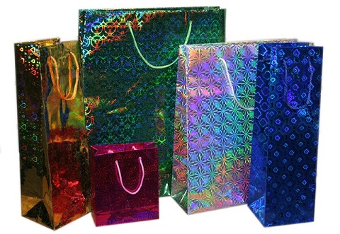 BOLSA REGALO HOLOGRAMADA 25X28 (unid)