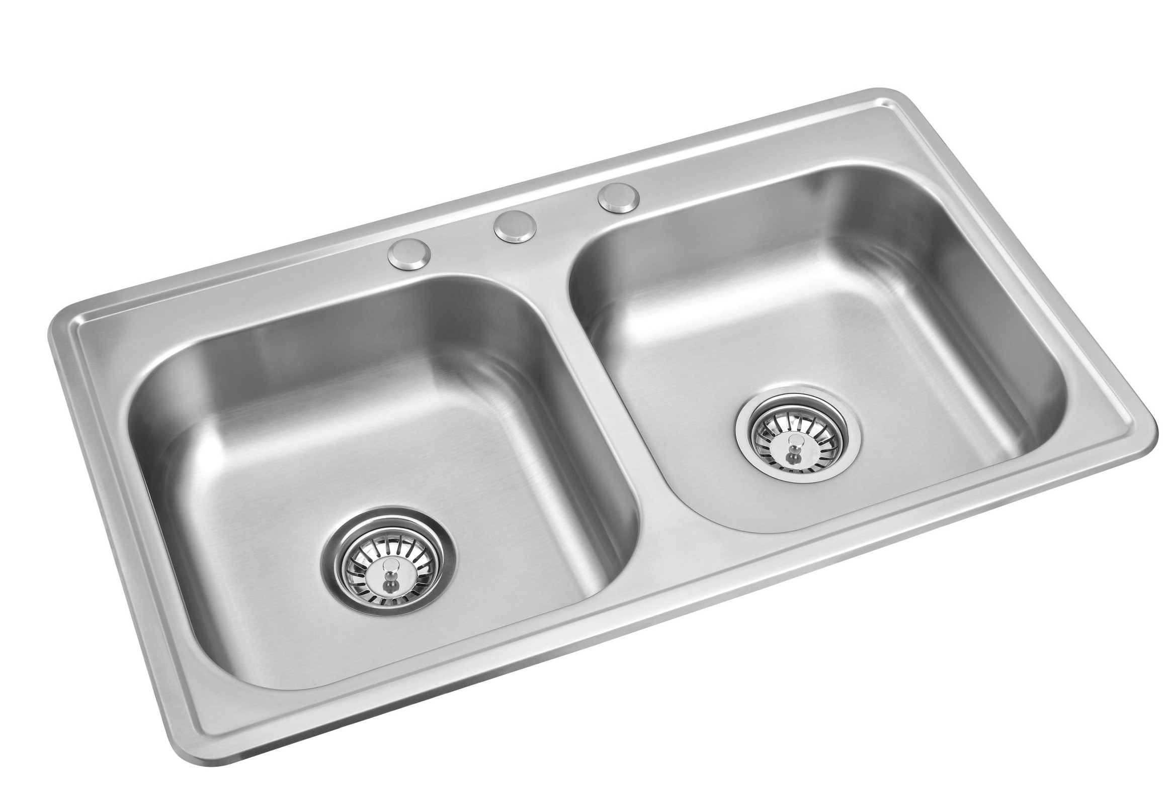 PILETA COCINA PIAZZA DOBLE(830X480X150MM)INOX