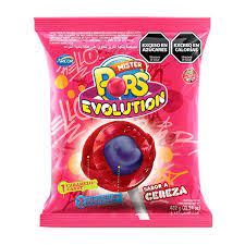 CHUPETIN EVOLUTION CEREZA/CHERRY 432 GRS 24 BOLSA X UNIDADES