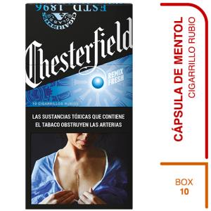 CIGARRILLOS CHESTER FRESH BOX 12  CAPSULE / MENTOL