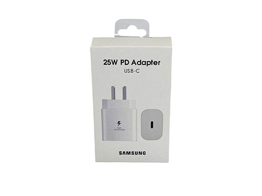 Cargador Samsung 25W PD Adapter Trafo S/Cable Blanco