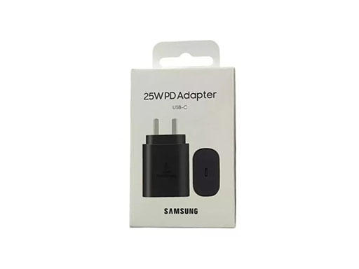 Cargador Samsung 25W PD Adapter Trafo S/Cable Negro