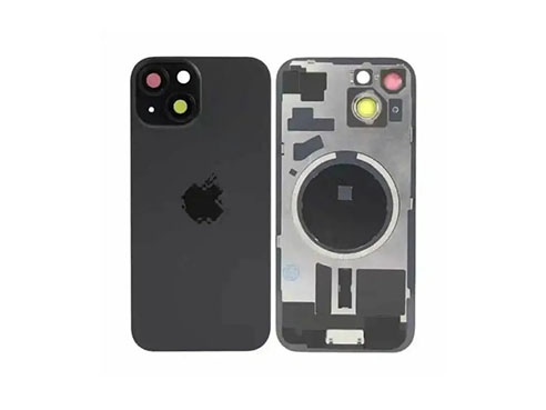 Tapa Bateria Trasera iPhone 15 Negro C/lentes de camaras