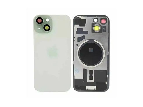 Tapa Bateria Trasera iPhone 15 Verde C/lentes de camaras