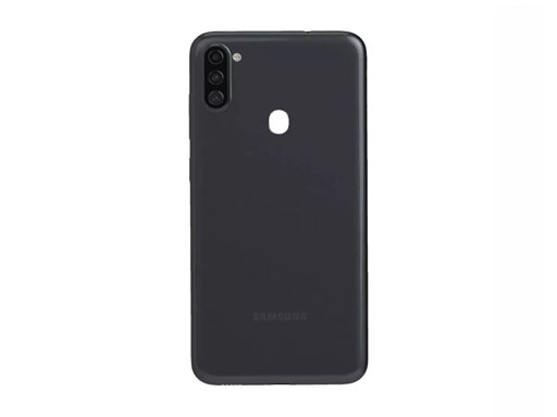 Tapa Bateria Trasera Samsung A11 Negro c/Lente