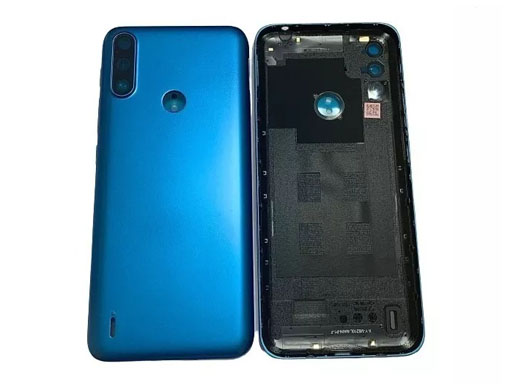 Tapa Bateria Motorola Moto E7i Power Azul