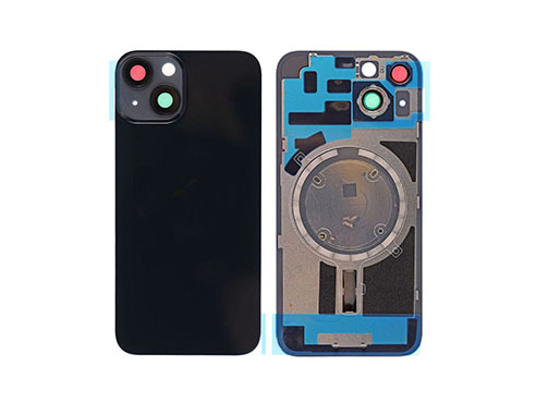 Tapa Bateria Trasera iPhone 14 Negro C/lentes de camaras