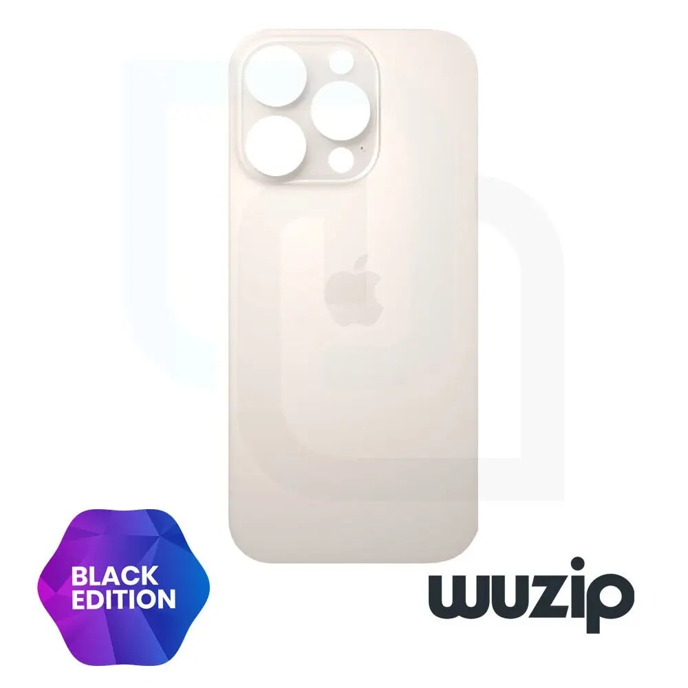 Tapa Bateria Trasera iPhone 16 Pro Big Hole Dorado