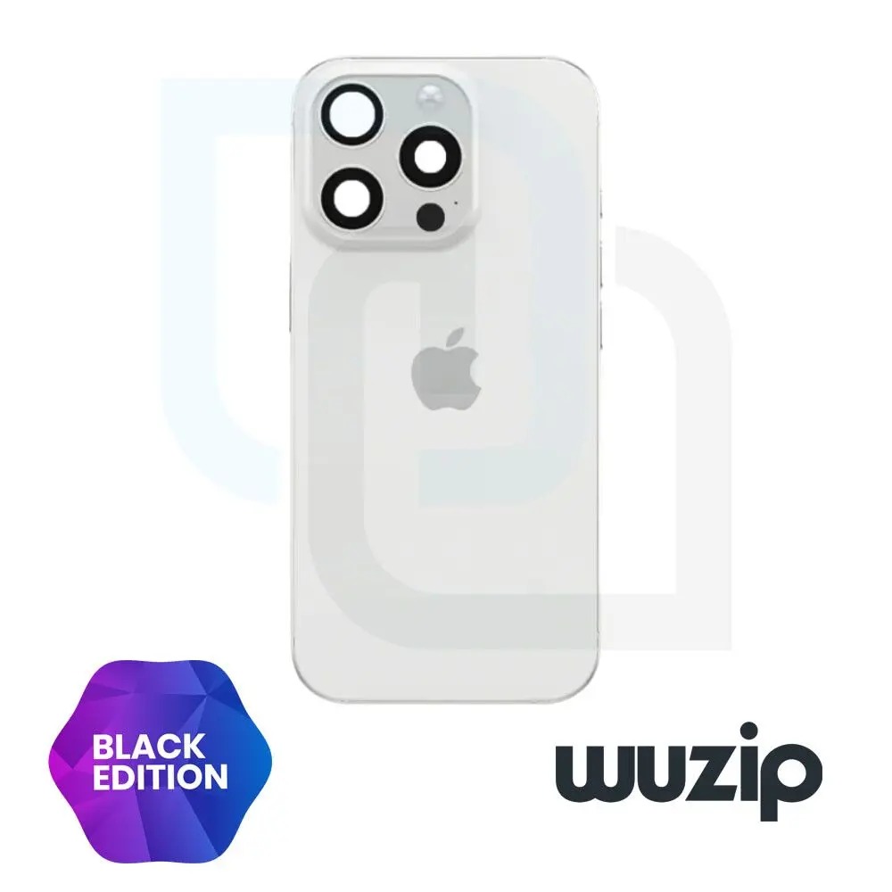Tapa Bateria Trasera iPhone 16 Pro Max Blanco C/lentes de camaras