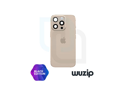 Tapa Bateria Trasera iPhone 16 Pro Dorado C/lentes de camaras