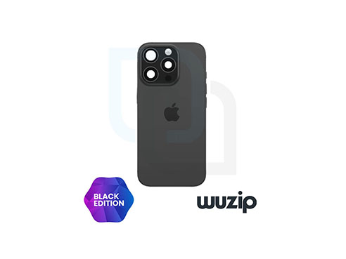 Tapa Bateria Trasera iPhone 16 Pro Max Negro C/lentes de camaras