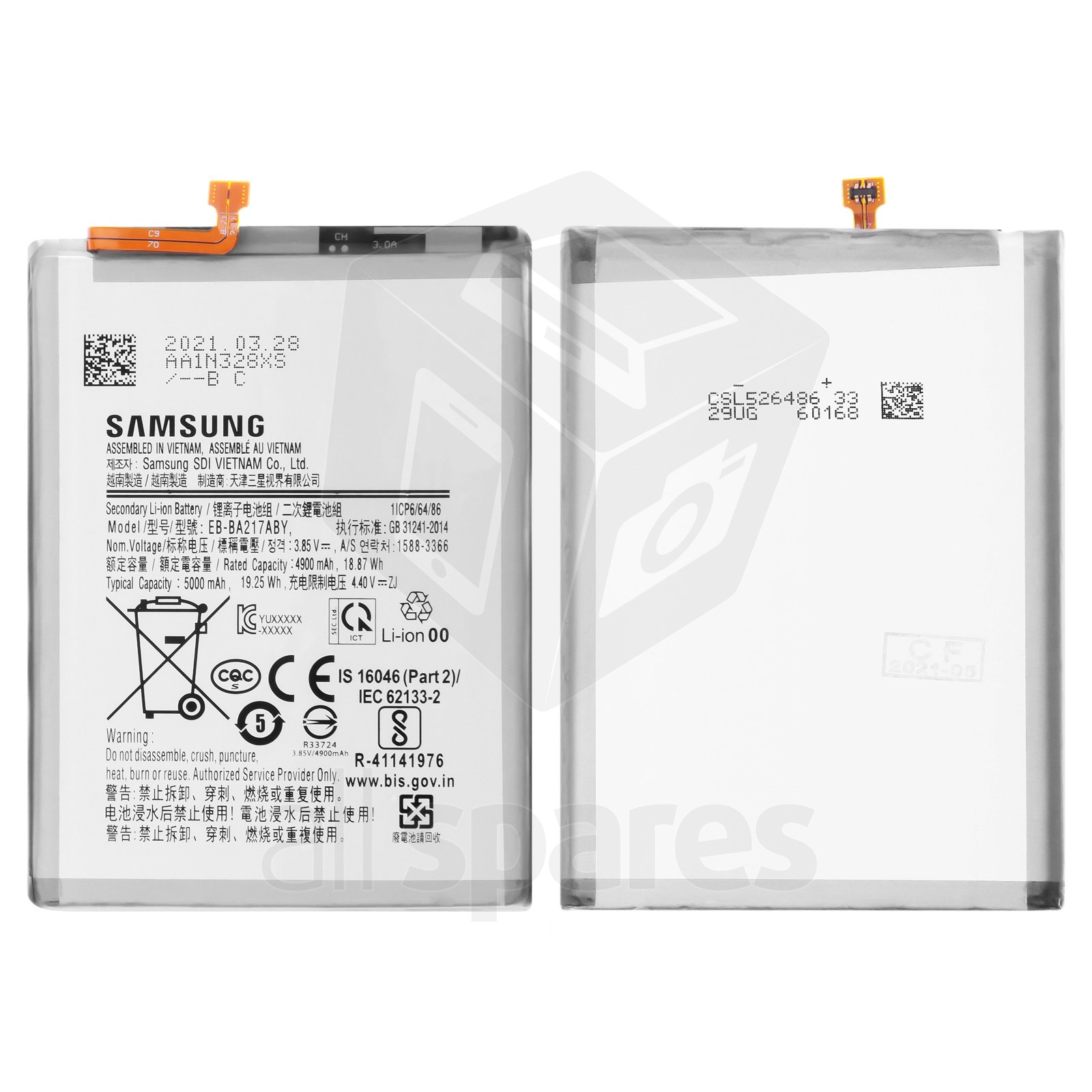 Bateria Samsung A02 / A04s / A12 / A13 / A21s / ORIGINAL