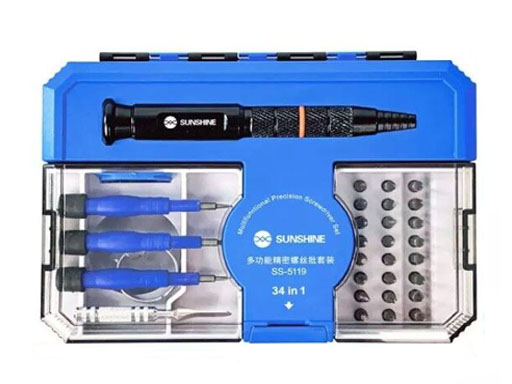 KIT DESTORNILLADORES SUNSHINE 34 in 1 mod SS-5119