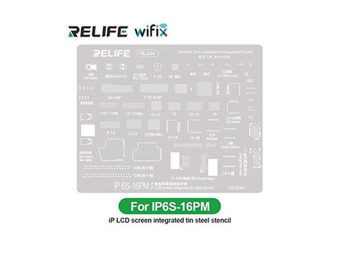 RELIFE STENCIL PARA IC PANTALLA IPHONE 6s - 16 pro max