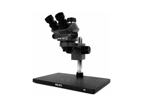 MICROSCOPIO TRINOCULAR RELIFE m5t-b3 - 50x de zoom - con aro 144 led