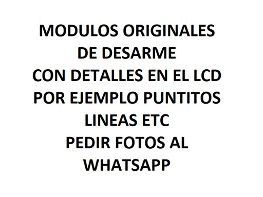 Modulo Motorola Moto E7 CLASE C ORIGINAL C/Marco