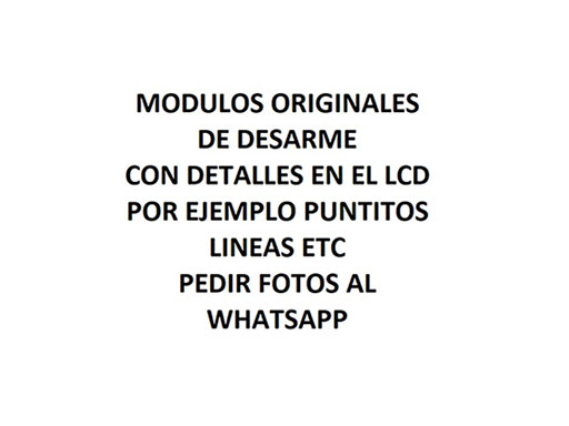 Modulo Motorola Moto E20 XT2155 CLASE C ORIGINAL C/Marco