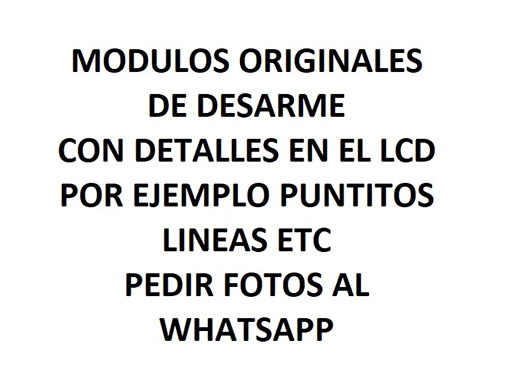 Modulo Motorola Moto E22 / E22i CLASE C ORIGINAL c/Marco