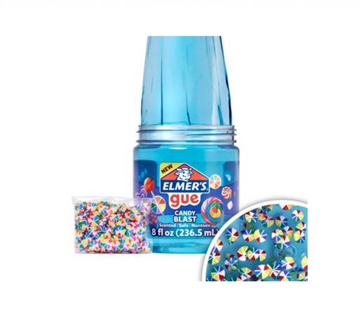 SLIME ELMERS GUE BLAST CANDY 236ML + CANDY
