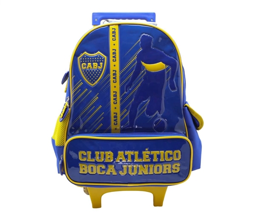 MOCHILA CRESKO 16" CARRO 3 CIERRES BOCA JR.