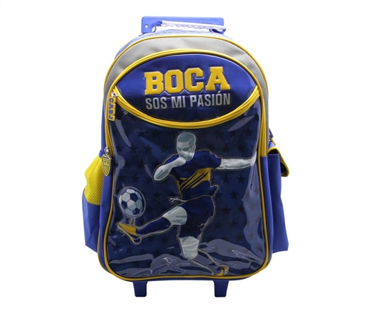 MOCHILA CRESKO 18" CARRO 3 CIERRES BOCA JR. *ENTREGA 18/10*