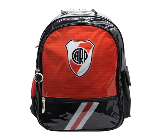 MOCHILA CRESKO 18" ESPALDA 3 CIERRES RIVER PLATE ESCUDO