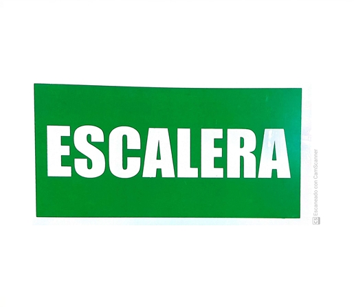 CARTEL ALTO IMPACTO 14X26 ESCALERA C/FLECHA
