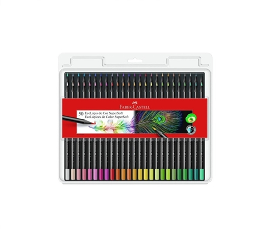 LAPIZ DE COLOR FABER CASTELL ECOLAPIZ SUPERSOFT EST. X50