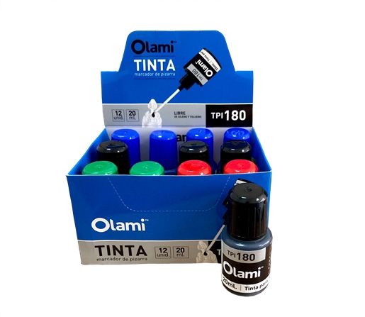 TINTA P/PIZARRA OLAMI SURTIDO CJ X12