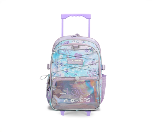 MOCHILA CHIMOLA 17" CARRO HOLO FLOWERS