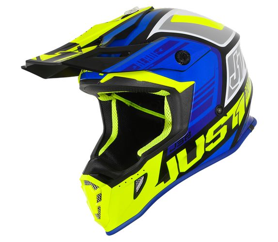 CASCO JUST1 J38 BLADE BLUE/FLUO YELLOW/BLACK M