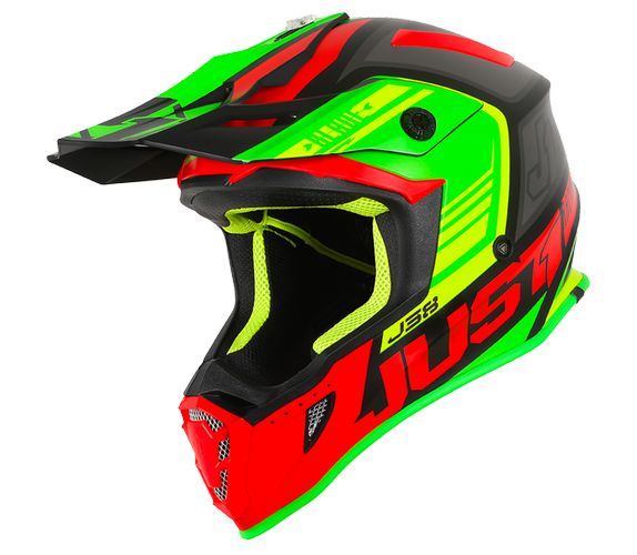 CASCO JUST1 J38 BLADE RED/LIME/BLACK L [J38029]