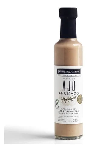 SALSA DE AJO AHUMADO ORGANICO X255GR PAMPAGOURMET