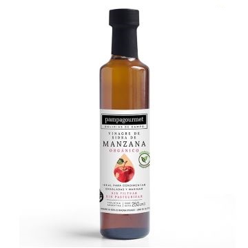 VINAGRE DE MANZANA ORGANICO X250CC PAMPAGOURMET