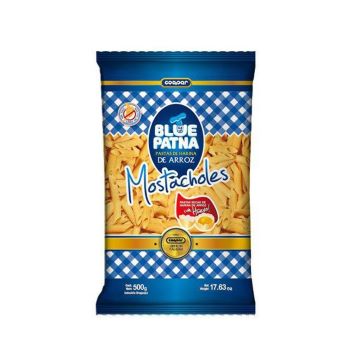 MOSTACHOLES DE HARINA DE ARROZ BLUE PATNA X500G