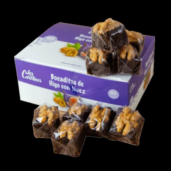 BOCADITO DE HIGO CON NUEZ X40 UNID LOS CAROLINOS