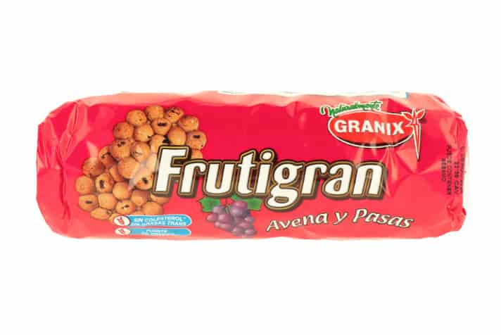 FRUTIGRAN AVENA Y PASAS X175GR GRANIX