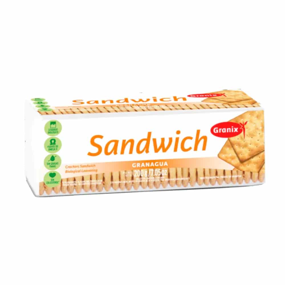 GALLETITAS GRANAGUA SANDWICH X200GR GRANIX