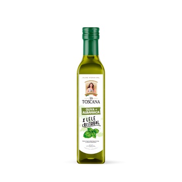 ACEITE DE OLIVA  ADEREZO ALBAHACA X 500 ML LA TOSCANA