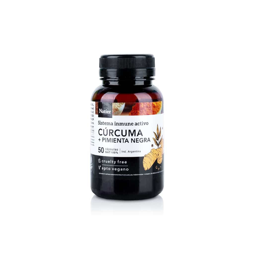 CURCUMA + PIMIENTA 50CAP NATIER