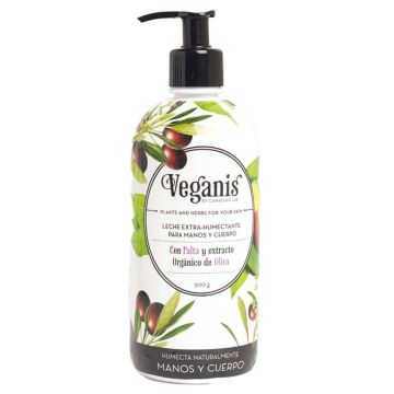 LECHE EXTRA HUMECTANTE PALTA Y OLIVA X500GR VEGANIS