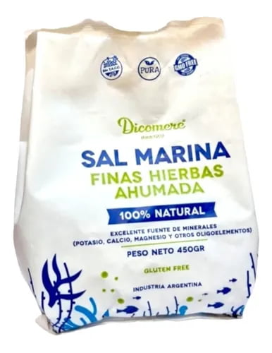 SAL MARINA FINAS HIERBAS AHUMADA X450GR DICOMERE