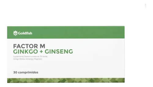 FACTOR M GINSENG + GINKGO BILOBA Y MAGNESIO X30CAP. GOLDFISH